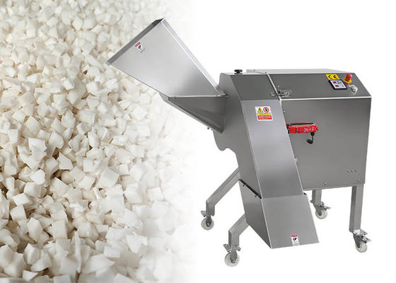 Máy cắt rau và cải xoăn 3D 1000kg/h với tốc độ cắt điều chỉnh