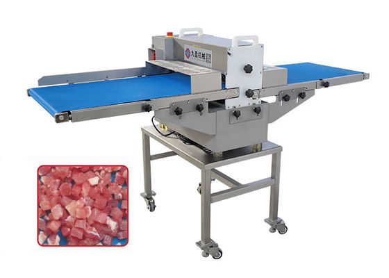 500 KG / H Công nghiệp thịt tươi Chicken Liver Cube Dicer máy cắt với máy vận chuyển