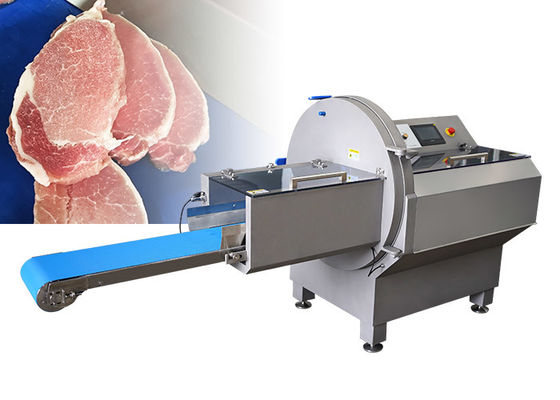 Công nghiệp JY-25K Máy cắt thịt theo chiều ngang điện tử với ổ cắm dây chuyền vận chuyển
