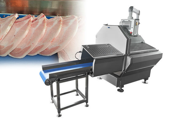Máy cắt thịt đông lạnh theo chiều ngang với chức năng cắt thịt bò và thịt xông khói
