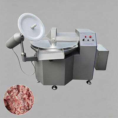 Máy cắt chén tốc độ cao 80L với máy thả tự động cho máy chế biến rau và thịt