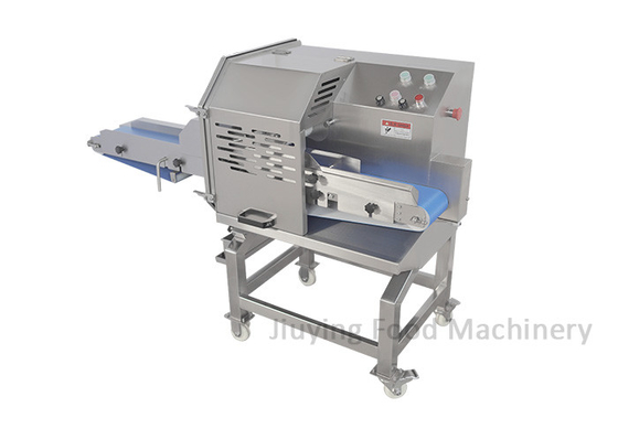 Máy cắt băng tải chiều rộng đầu vào cho ăn 145mm cho thịt nấu chín và ướp lạnh