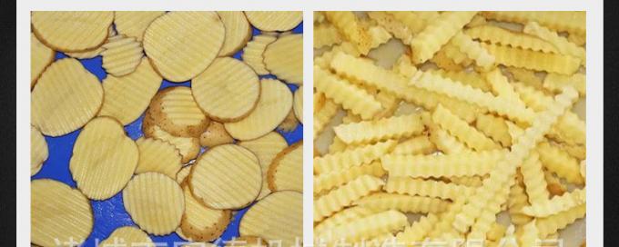 Công nghiệp khoai tây Cassava Yam Wave V Chips phẳng cắt cắt máy làm 1