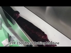 Máy cắt thịt bò công nghiệp với ổ cắm dây chuyền vận chuyển