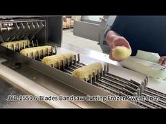 Thiết kế mới 6 Blades Auto Bandsaw cắt ngô đông lạnh Máy với hệ thống cắt sáu
